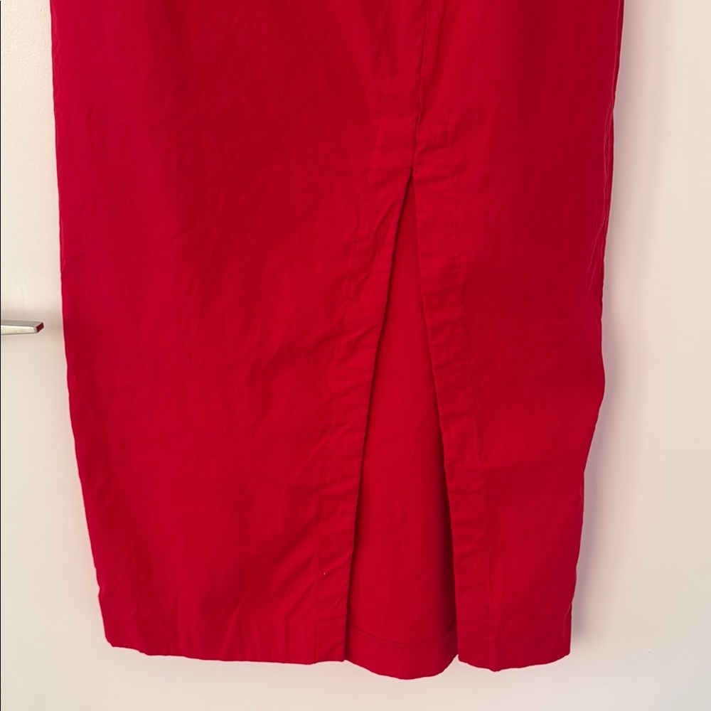Anthropologie Vibrant Red One-Shoulder Dress M - Picture 5 of 5